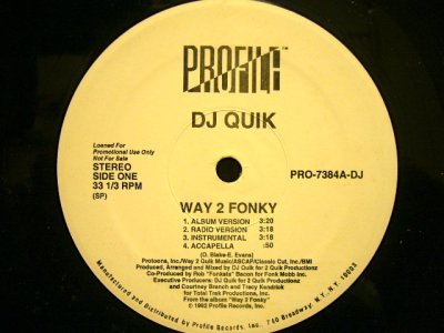 画像1: DJ QUIK / WAY 2 FONKY