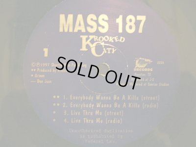 画像1: MASS 187 / KROOKED CITY (EP)