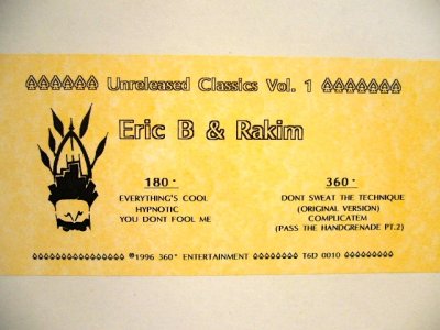 画像2: ERIC B. & RAKIM / UNRELEASED CLASSICS VOL.1