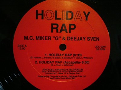 画像2: M.C. MIKER “G” & DEEJAY SVEN / HOLIDAY RAP (PROMO)