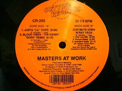 画像1: MASTERS AT WORK / JUSTA “LIL” DOPE / OUR MUTE HORN