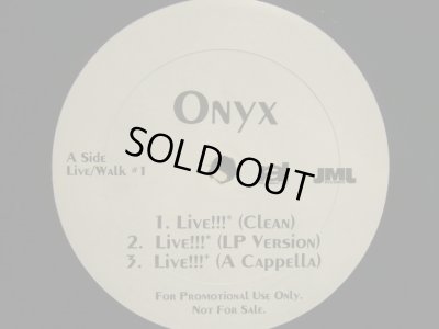 画像1: ONYX / LIVE!!! / WALK IN NEW YORK  (US-PROMO)