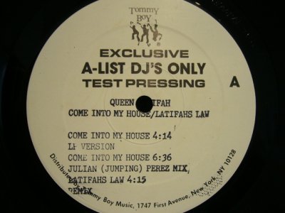 画像1: QUEEN LATIFAH / COME INTO MY HOUSE (TESTPRESS)