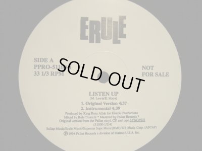 画像1: ERULE / LISTEN UP (PROMO)