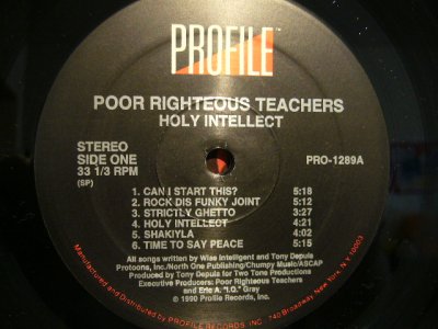 画像3: POOR RIGHTEOUS TEACHERS / HOLY INTELLECT (LP)