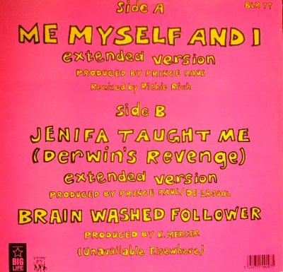 画像2: DE LA SOUL / ME MY SELF AND I  (UK)