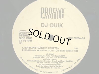 画像1: DJ QUIK / BORN AND RAISED IN COMPTON / SWEET BLACK PUSSY  (US-PROMO)