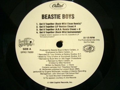 画像1: BEASTIE BOYS / GET IT TOGETHER (US PROMO-REMIXES)