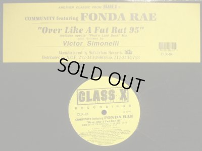 画像1: COMMUNITY featuring FONDA RAE / OVER LIKE A FAT RAT 95  (¥1000)