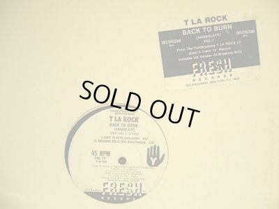 画像1: T LA ROCK ‎/ BACK TO BURN  (US-PROMO)