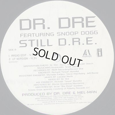 画像2: DR. DRE FEATURING SNOOP DOGG ‎/ STILL D.R.E.  (US)