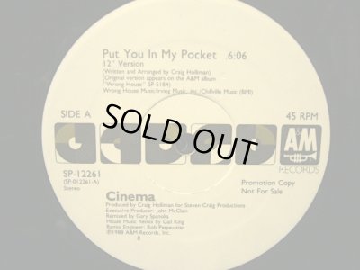 画像1: CINEMA / PUT YOU IN MY POCKET  (US-PROMO)