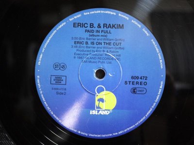 画像3: ERIC B. & RAKIM ‎/ PAID IN FULL (SEVEN MINUTES OF MADNESS - THE COLDCUT REMIX)  (UK)