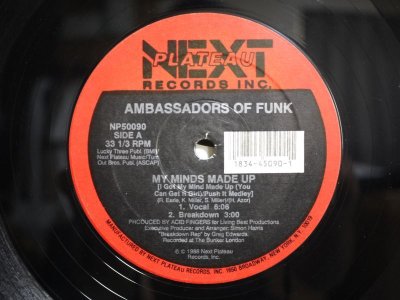 画像1: AMBASSADORS OF FUNK / MY MINDS MADE UP