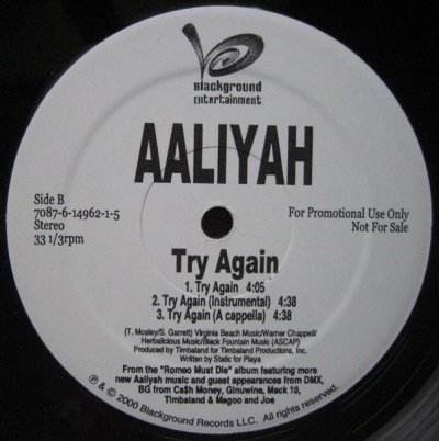 画像4: AALIYAH / TRY AGAIN (US-PROMO)