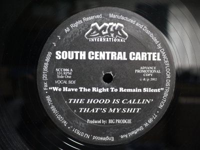 画像1: SOUTH CENTRAL CARTEL / WE HAVE THE RIGHT TO REMAIN SILENT (US-PROMO)