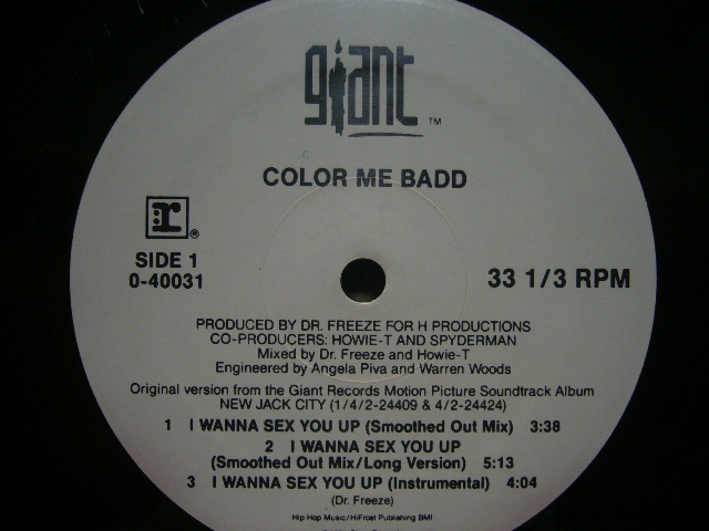 Color Me Badd I Wanna Sex You Up Source Records ソースレコード）