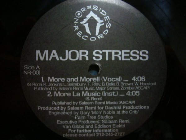 画像1: MAJOR STRESS / MORE AND MORE  (1)