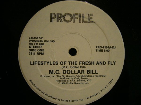 画像1: M.C.DOLLAR BILL / LIFESTYLES OF THE FRESH AND FLY (1)