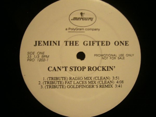 画像1: JEMINI THE GIFTED ONE / CAN'T STOP ROCKIN' (1)