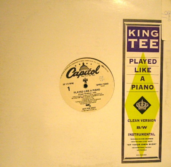 画像1: KING TEE / PLAYED LIKE A PIANO (US-PROMO) (1)