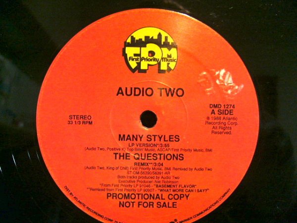 画像1: AUDIO TWO / MANY STYLES (1)