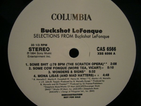 画像1: BUCKSHOT LEFONQUE / SELECTIONS FROM BUCKSHOT LEFONQUE (1)