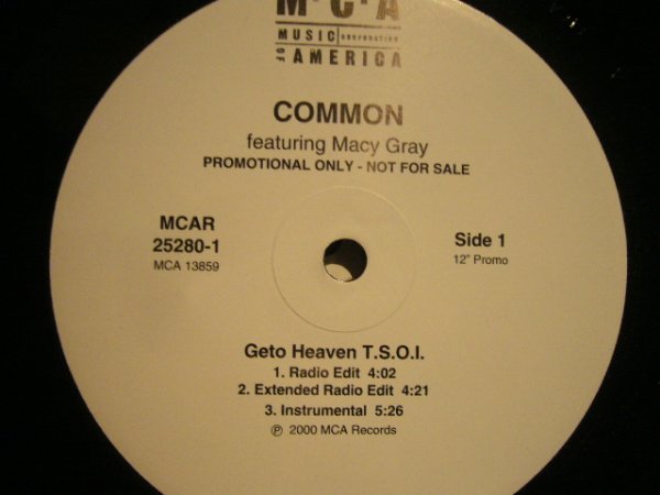 画像1: COMMON Feat. MACY GRAY /  GETO HEAVEN (T.S.O.I. Remix) (US-PROMO) (1)