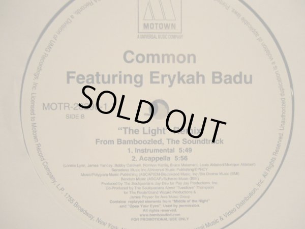 画像1: COMMON Feat. ERYKAH BADU /  THE LIGHT REMIX (1)