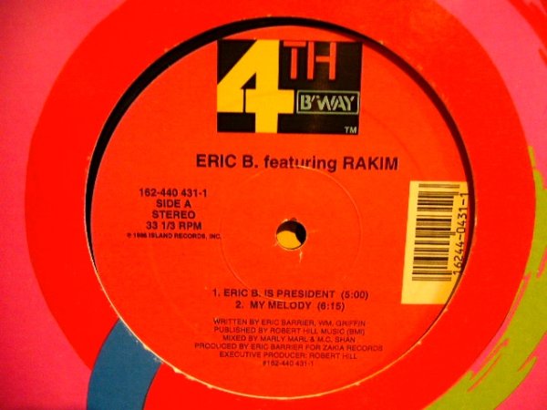 画像1: ERIC B. & RAKIM / ERIC B. IS PRESIDENT   (¥1000) (1)