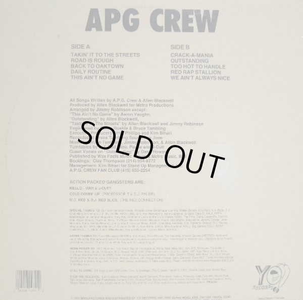 A.P.G. CREW / OAKTOWN'S FINEST (LP) - SOURCE RECORDS (ソースレコード）