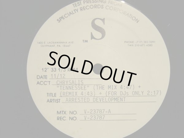 画像1: ARRESTED DEVELOPMENT / TENNESSEE (TESTPRESS) (1)