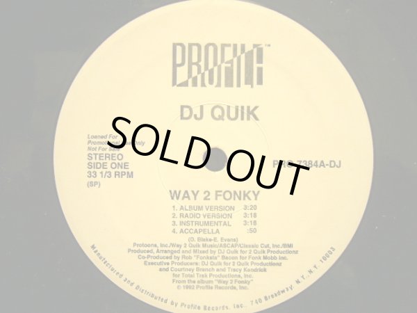 画像1: DJ QUIK / WAY 2 FONKY   (¥500) (1)