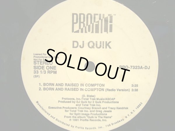 画像1: DJ QUIK / BORN AND RAISED IN COMPTON / SWEET BLACK PUSSY  (US-PROMO) (1)