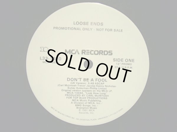 画像1: LOOSE ENDS / DON'T BE A FOOL (US-PROMO) (1)