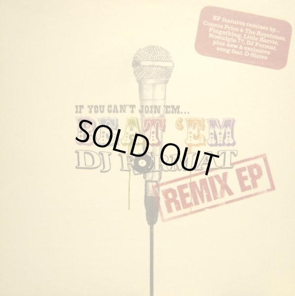 画像1: DJ FORMAT ‎/ IF YOU CAN'T JOIN 'EM... BEAT 'EM (REMIX EP)   (¥500) (1)