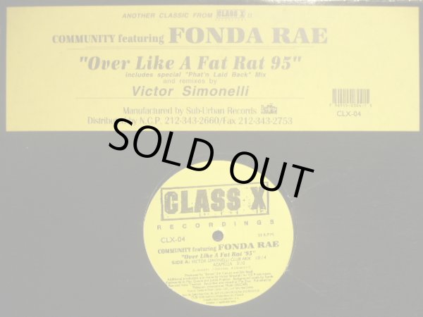 画像1: COMMUNITY featuring FONDA RAE / OVER LIKE A FAT RAT 95  (¥1000) (1)