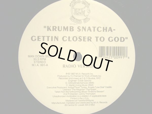 画像1: KRUMB SNATCHA / GETTIN CLOSER TO GOD  (¥500) (1)