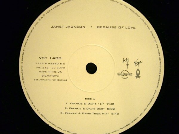 画像1: JANET JACKSON / BECAUSE OF LOVE (UK)  (¥500) (1)