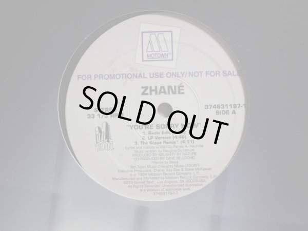 画像1: ZHANÉ / YOU'RE SORRY NOW (US-PROMO) (1)