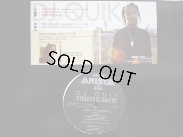 画像1: DJ QUIK / STREETS IZ CALLIN' (US-PROMO) (1)