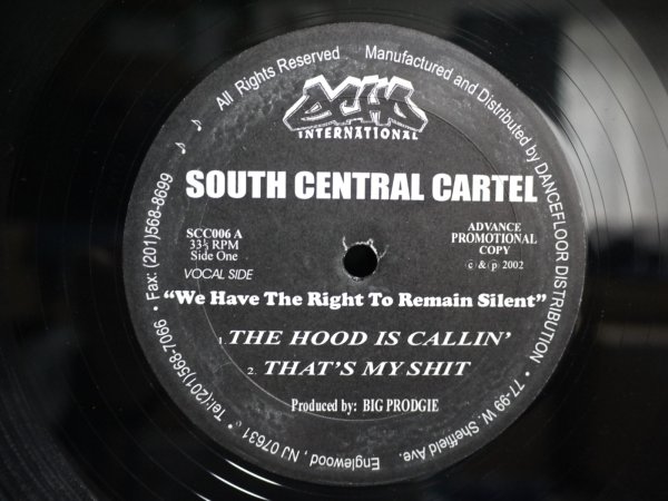 画像1: SOUTH CENTRAL CARTEL / WE HAVE THE RIGHT TO REMAIN SILENT (US-PROMO) (1)