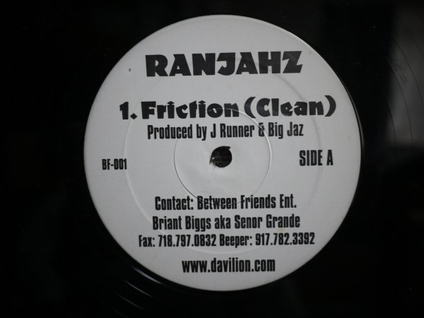 画像1: RANJAHZ / FRICTION (1)