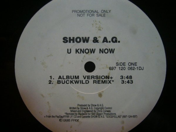 画像1: SHOW & A.G. / U KNOW NOW (1)