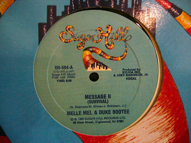 MELLE MEL  DUKE BOOTEE MESSAGE II (SURVIVAL) SOURCE RECORDS (ソースレコード）