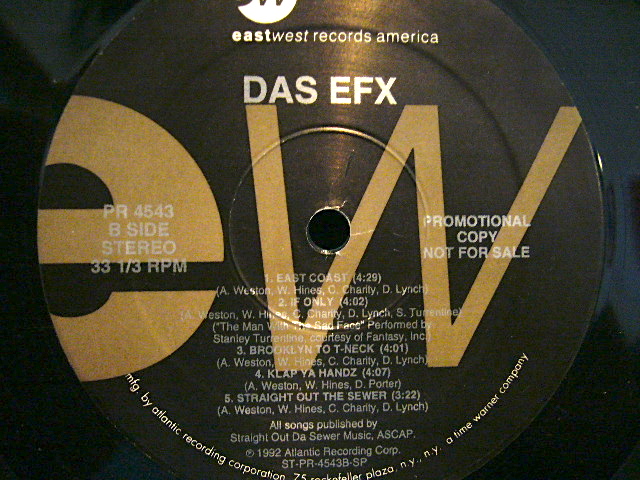 DAS EFX / DEAD SERIOUS (US ONLY PROMO LP) - SOURCE RECORDS