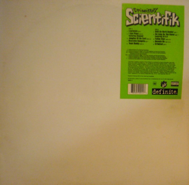 SCIENTIFIK / CRIMINAL (LP) - SOURCE RECORDS (ソースレコード）