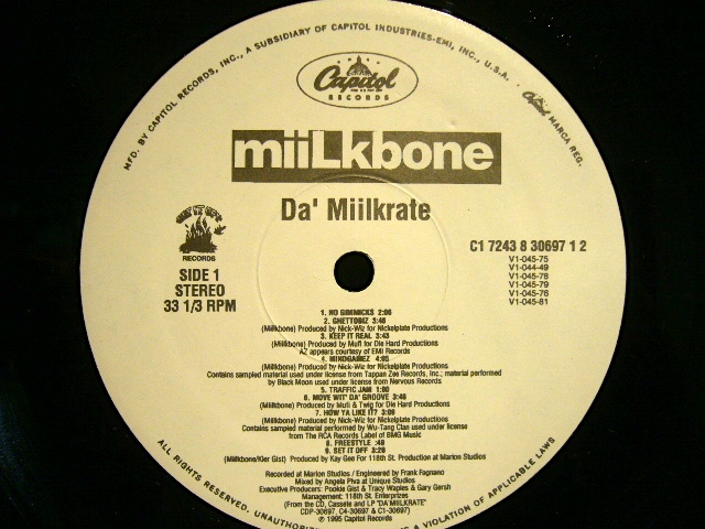 MIILKBONE / DA' MIILKRATE (LP) - SOURCE RECORDS (ソースレコード）