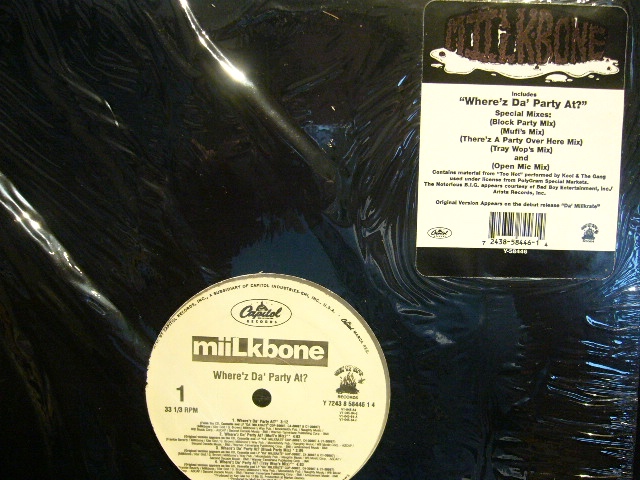 MIILKBONE / WHERE'Z DA' PARTY AT? - SOURCE RECORDS (ソースレコード）