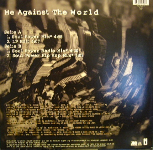 2PAC ‎/ ME AGAINST THE WORLD (GEMA) - SOURCE RECORDS (ソースレコード）